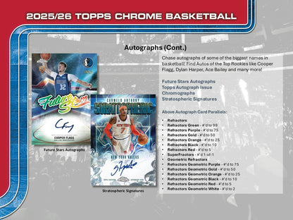 2025-26 Topps Chrome Basketball Mega Box