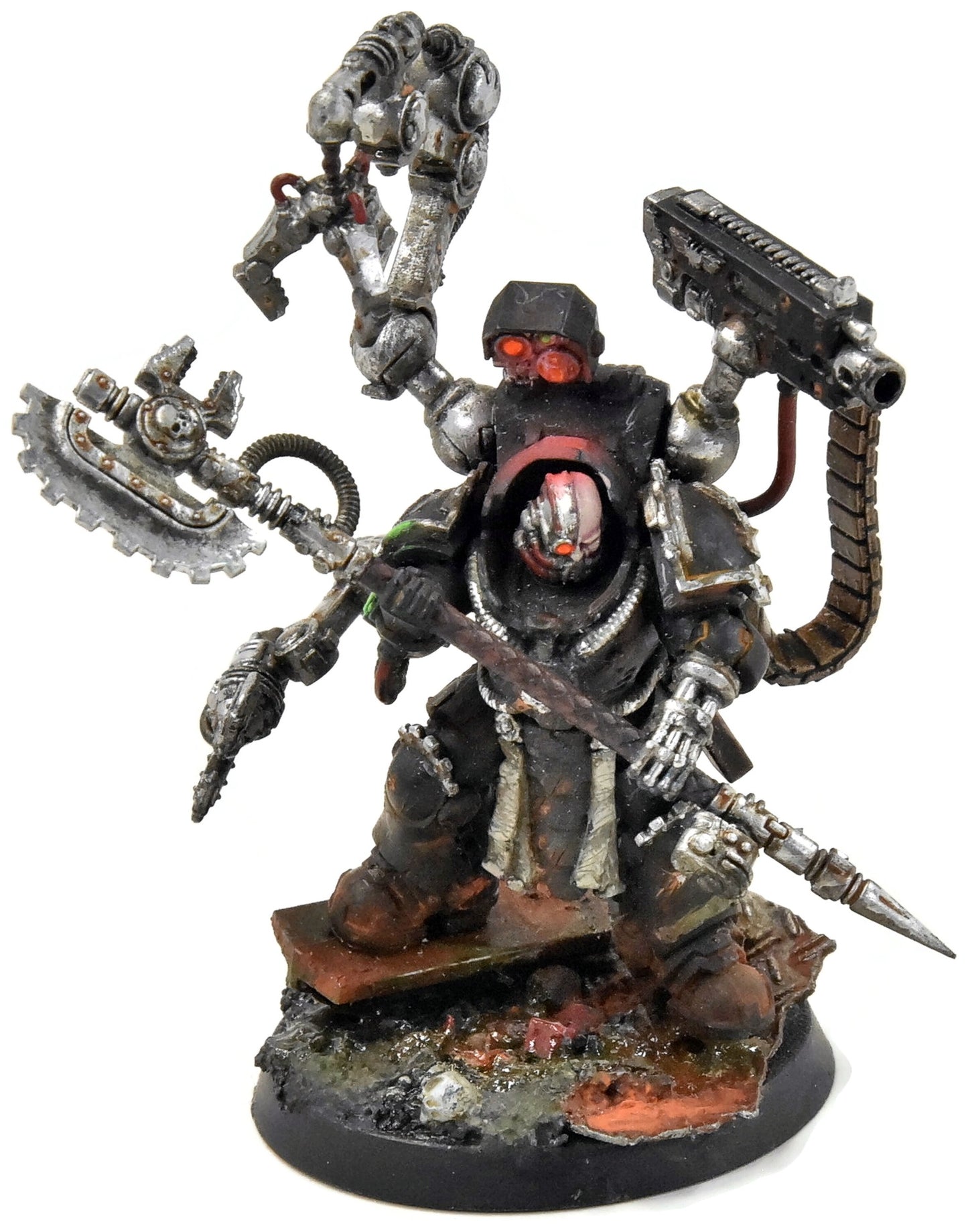 SPACE MARINES Iron Father Feirros #1 PRO PAINTED Warhammer 40K iron hands