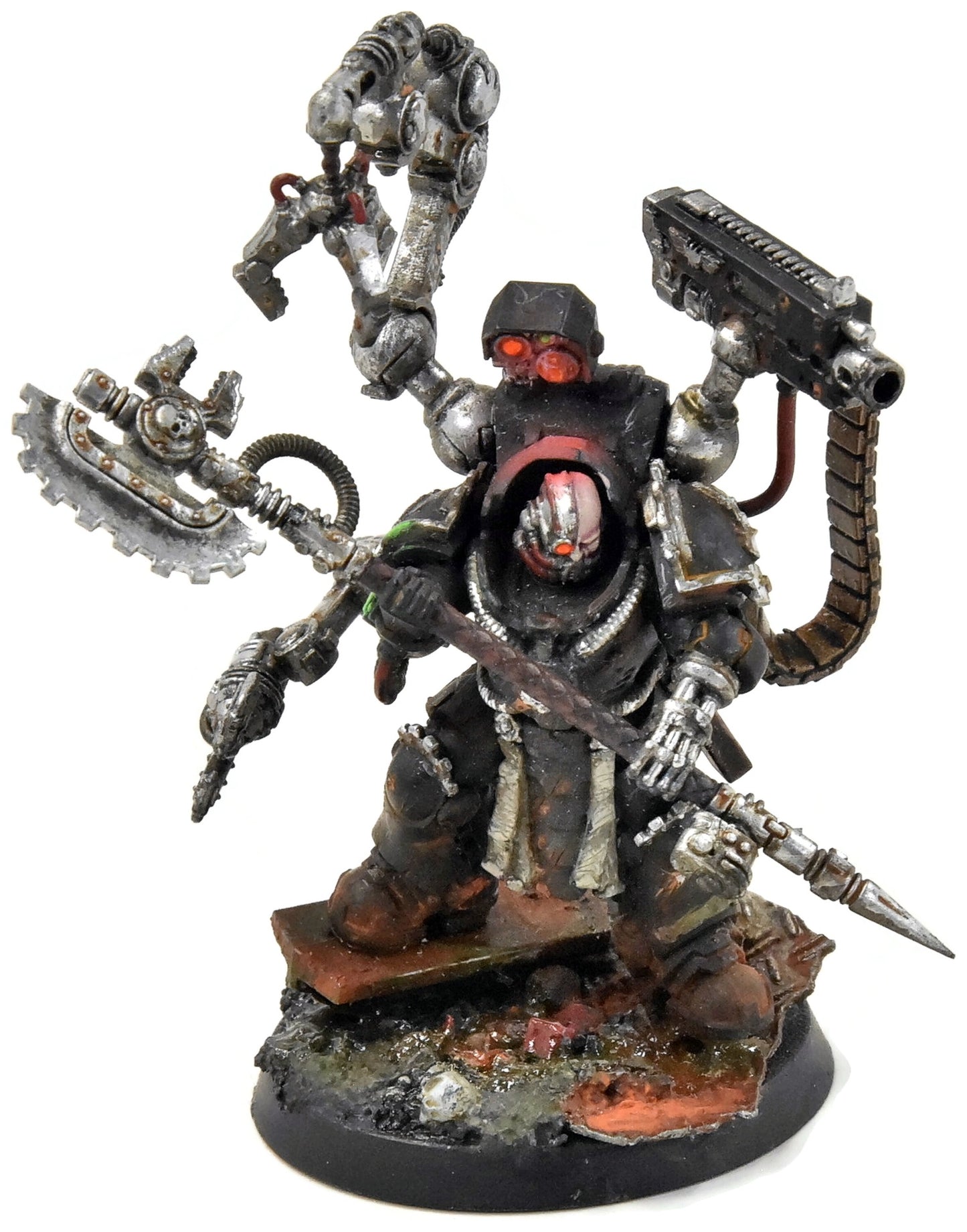 SPACE MARINES Iron Father Feirros #1 PRO PAINTED Warhammer 40K iron hands