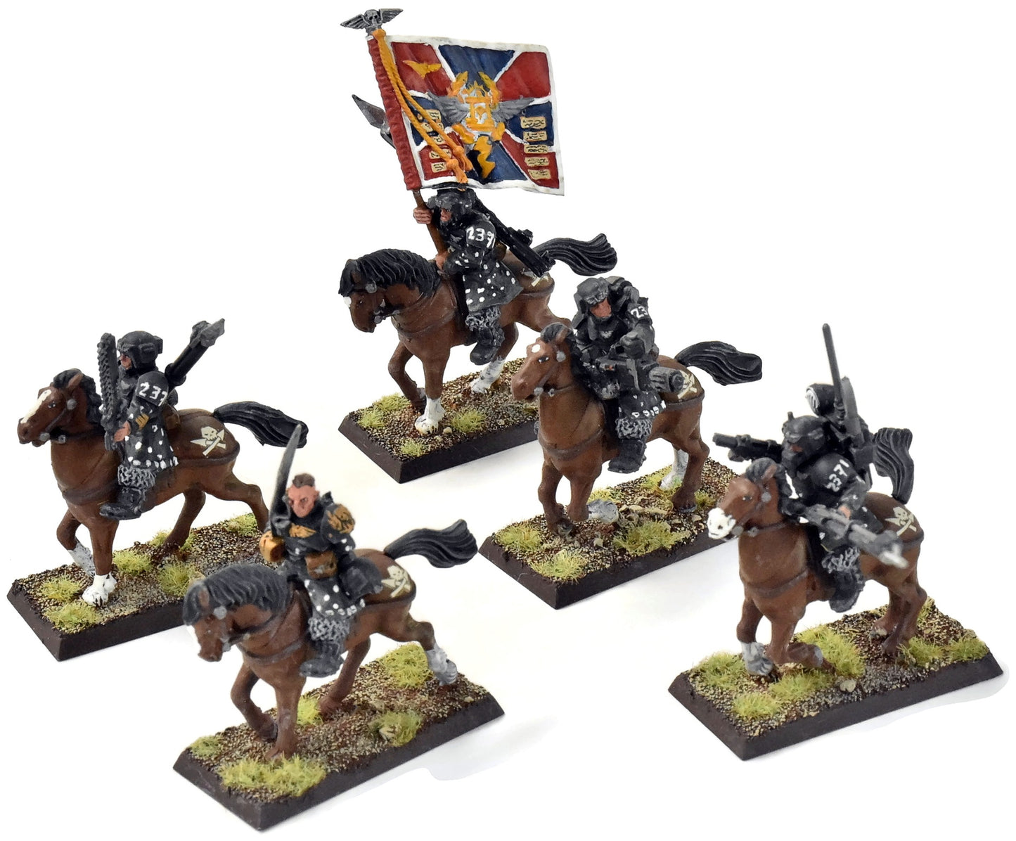 ASTRA MILITARUM Command Squad Mounted Cavalry #1 METAL Fantasy