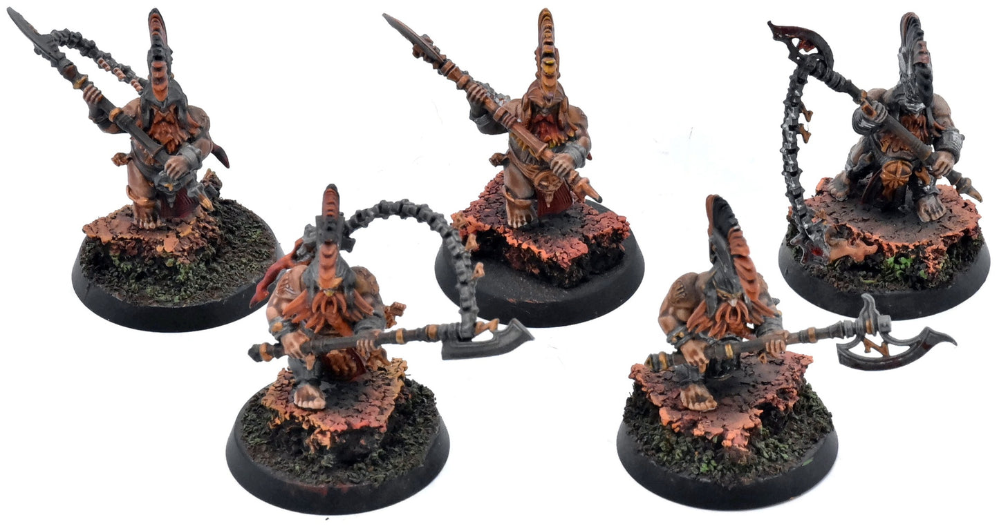 FYRESLAYERS 5 Hearthguard Berzerkers #1 WELL PAINTED Warhammer Sigmar