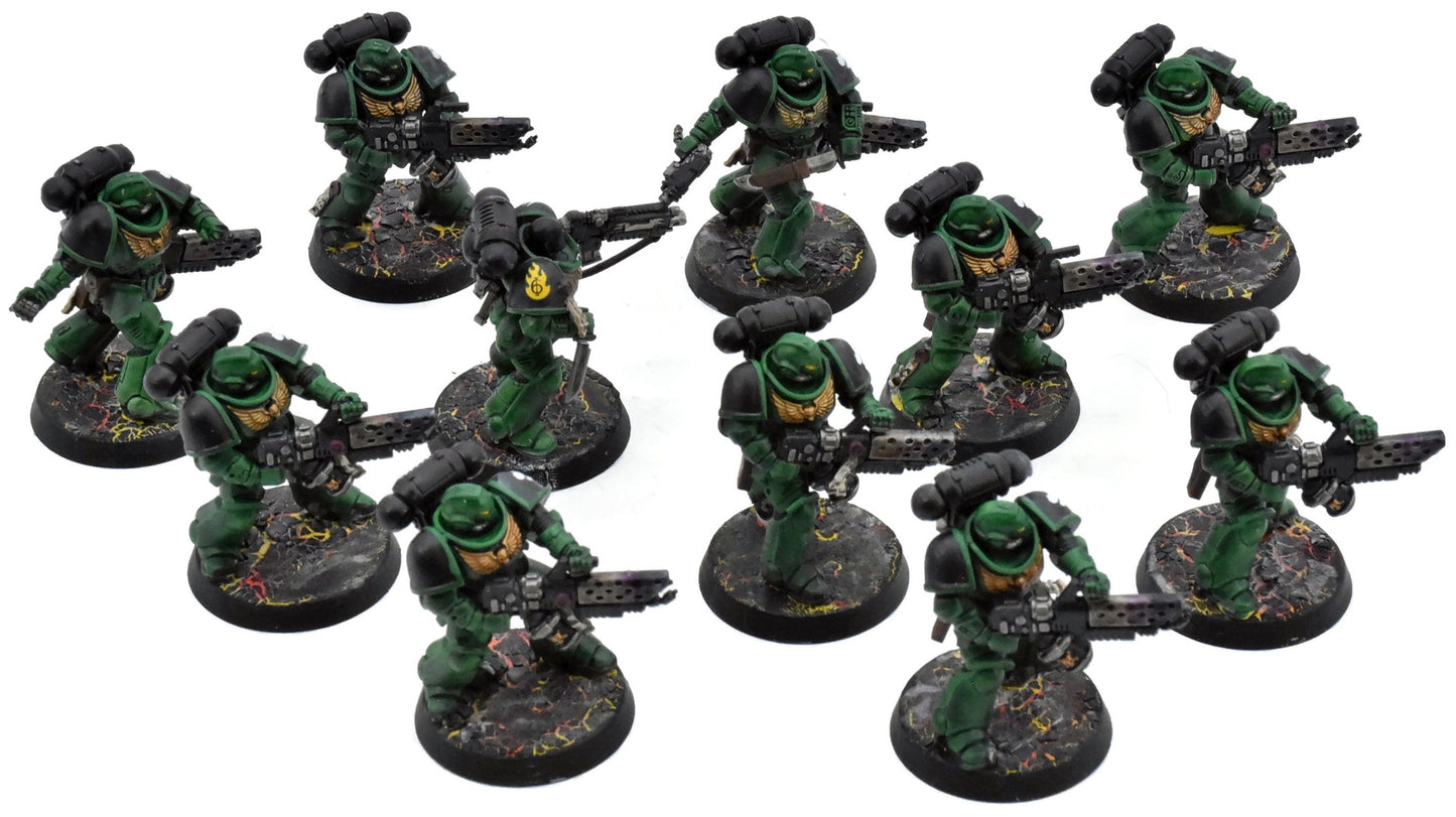 SPACE MARINES 11 Intercessors #1 WELL PAINTED Warhammer 40K