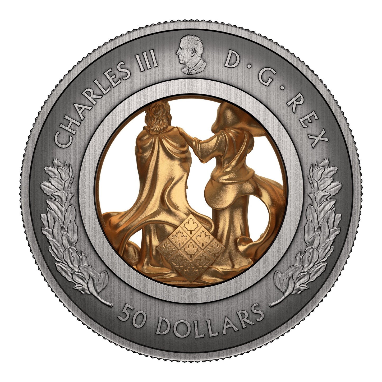 $50 Fine Silver Coin – Allegories of Justice and Truth