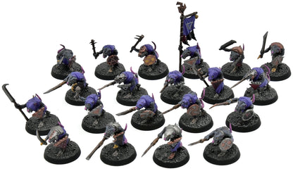 SKAVEN 20 Clanrats #1 WELL PAINTED Warhammer Sigmar