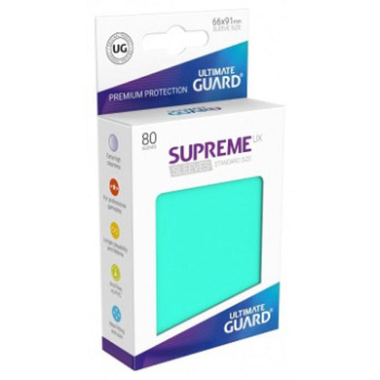 Ultimate Guard Sleeves Supreme Ux Turquoise 80Ct