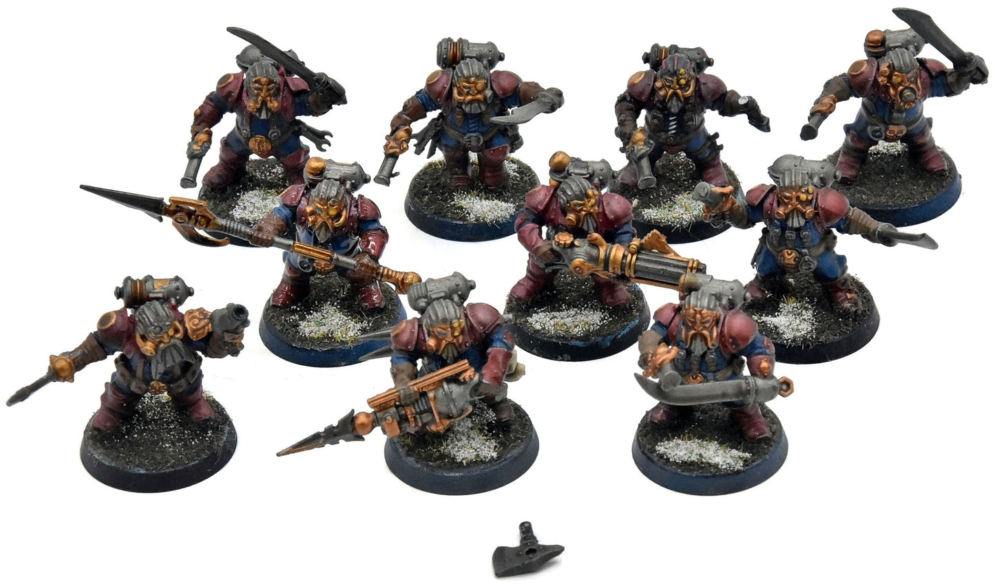 KHARADRON OVERLORDS 10 Arkanaut Company #2 WELL PAINTED Warhammer Sigmar