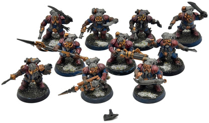 KHARADRON OVERLORDS 10 Arkanaut Company #2 WELL PAINTED Warhammer Sigmar