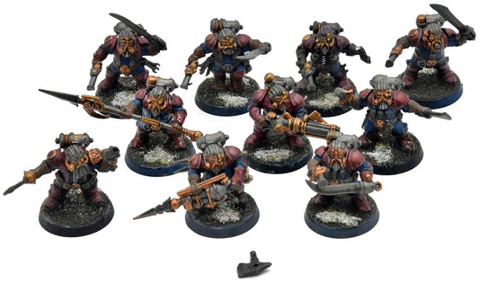KHARADRON OVERLORDS 10 Arkanaut Company #2 WELL PAINTED Warhammer Sigmar