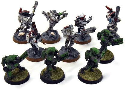 TAU EMPIRE 10 Fire Warriors #8 MIX PAINT Warhammer 40K