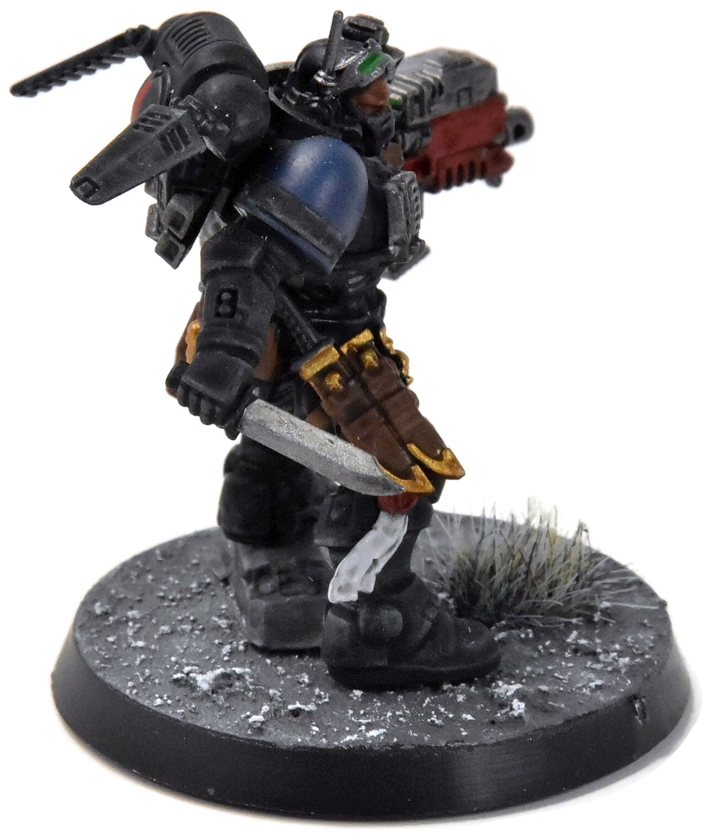 Lieutenant de la Deathwatch en armure Phobos n°1, figurine Warhammer 40K magnifiquement peinte