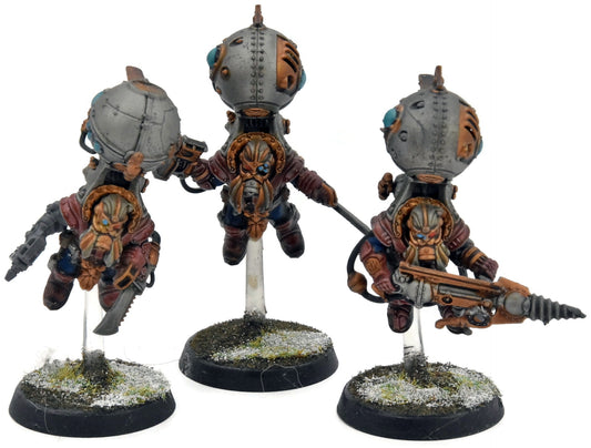 KHARADRON OVERLORDS 3 Endrinriggers #1 Warhammer Sigmar WELL PAINTED