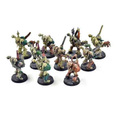 CHAOS SPACE MARINES 10 Chaos Space Marines #4 WELL PAINTED 40K
