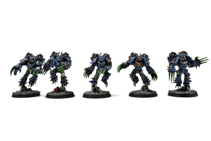 CHAOS SPACE MARINES 5 Raptors #1 WELL PAINTED 40K magnetized