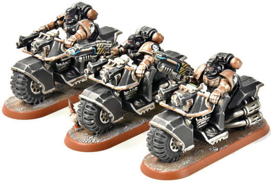 SPACE MARINES 3 Bikers #1 PRO PAINTED Warhammer 40K 9500