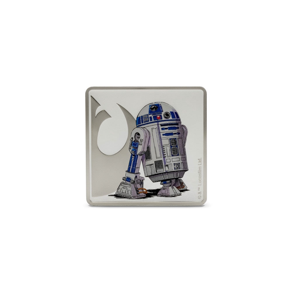 AGORO Star Wars Allies - Luke Skywalker & R2-D2 1oz Silver Medallion