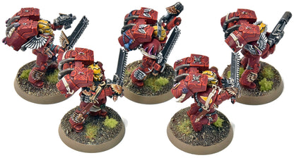 BLOOD ANGELS 5 Vanguard Veteran Squad #14 PRO PAINTED Warhammer 40K