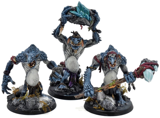 GLOOMSPITE GITZ 3 Rockgut Troggoths #4 WELL PAINTED Warhammer Sigmar
