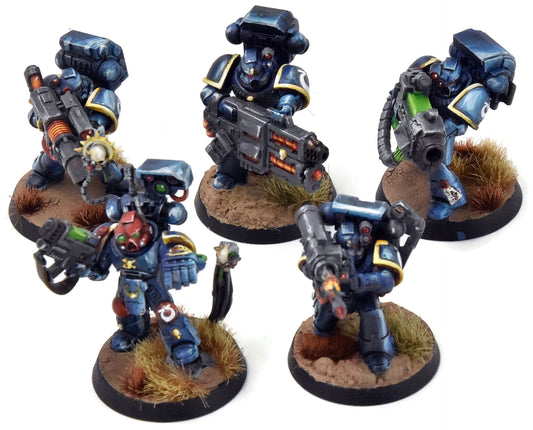 ULTRAMARINES 5 Devastator Squad #1 WELL PAINTED Warhammer 40K
