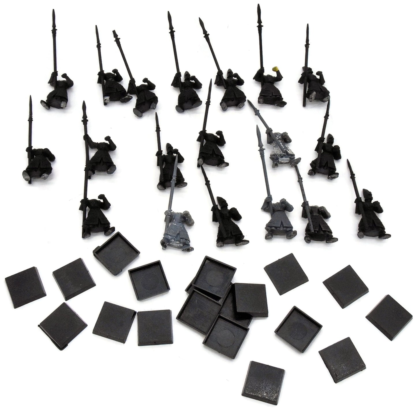 HIGH ELVES 19 Spearmen Regiment #1 Incomplete No Heads Warhammer Fantasy