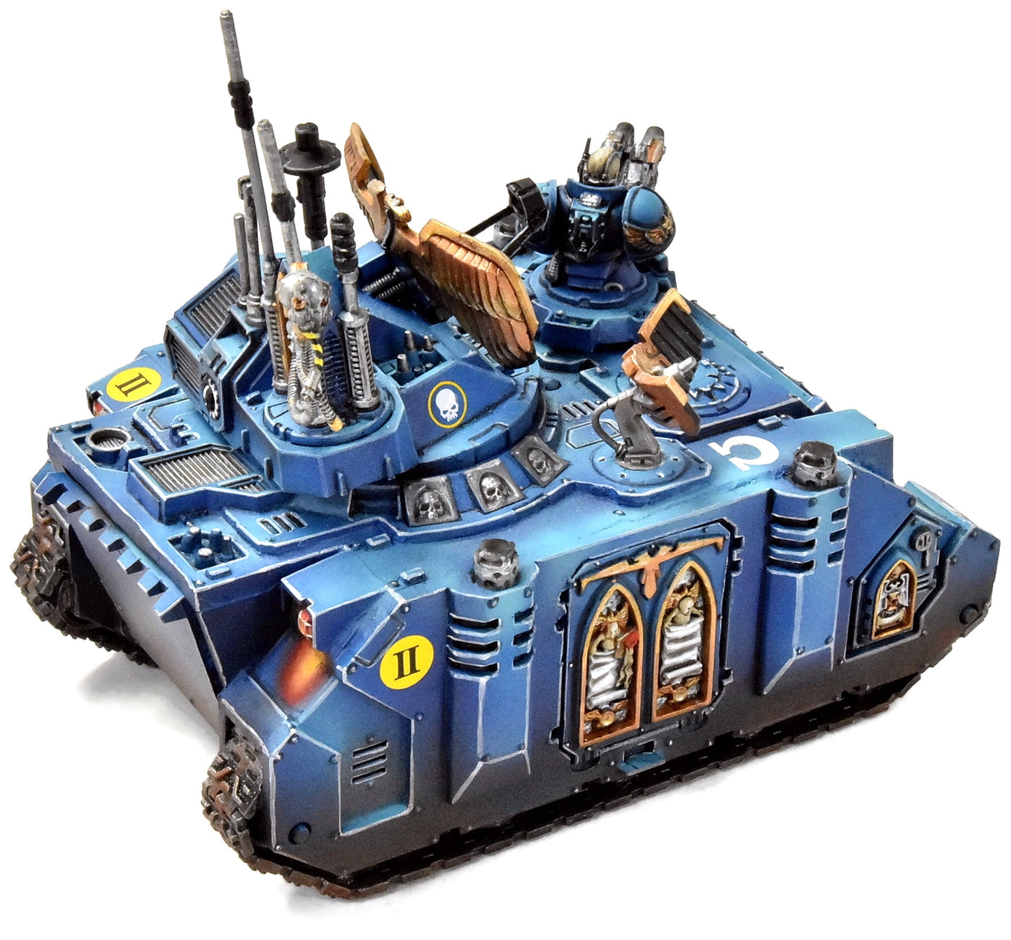 SPACE MARINES Command Rhino #1 PRO PAINTED Ultramarines Warhammer 40K