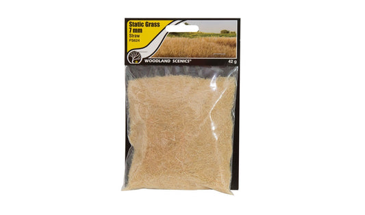 Woodland Scenics Static Grass Straw 7mm (FS624)