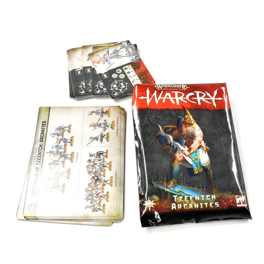 WARCRY Tzeentch Arcanites Card Pack Used Good condition SIGMAR