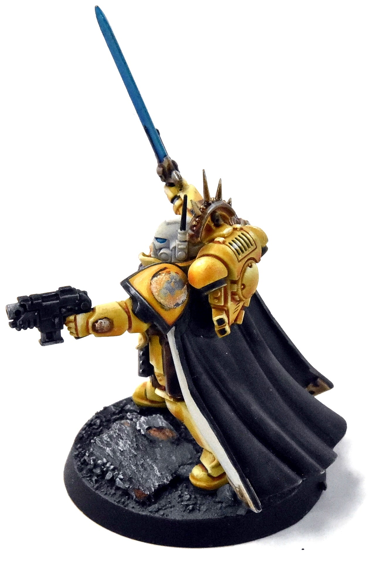 SPACE MARINES Imperial Fists Phobos Captain #3 WELL PAINTED Warhammer 40K