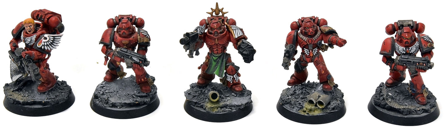 BLOOD ANGELS 10 Tactical Marines #21 PRO PAINTED Warhammer 40K