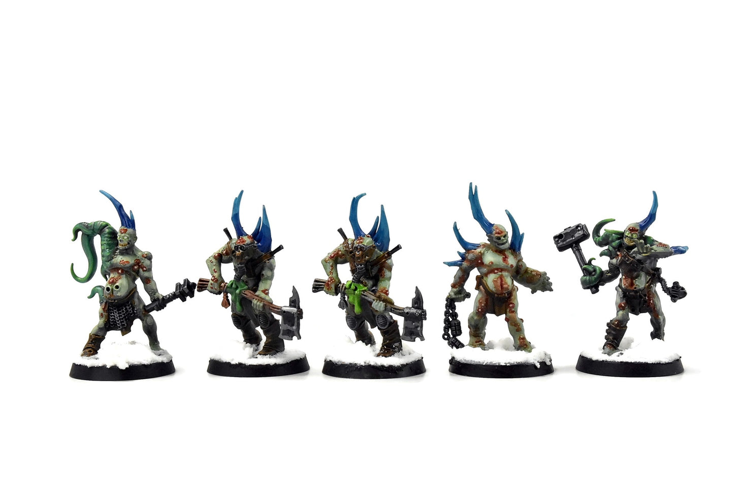 DEATH GUARD 10 Poxwalkers #1 PRO PAINTED 40K