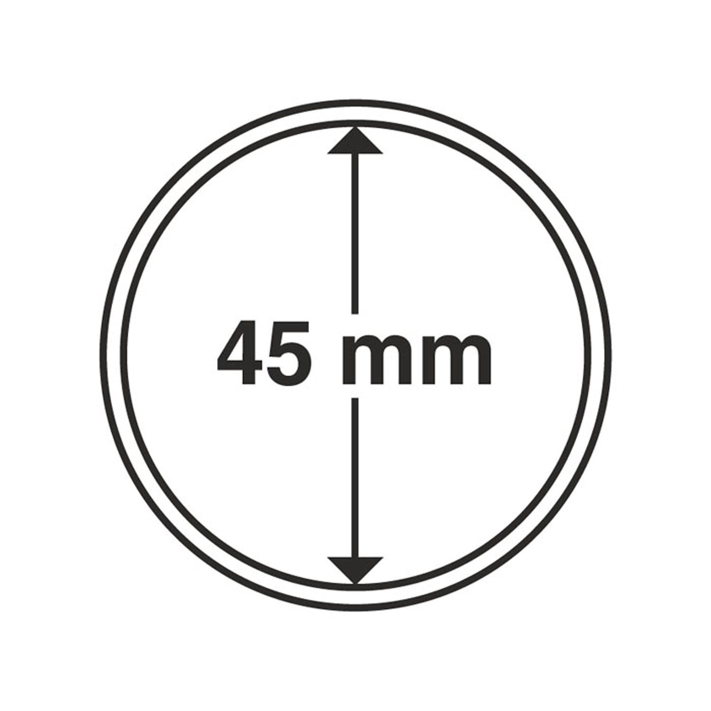 Coin Capsules Inner Diameter 45 MM
