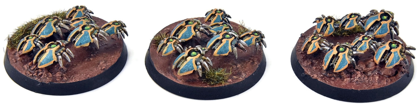 NECRONS 3 Scarab Swarms #6 WELL PAINTED Warhammer 40K