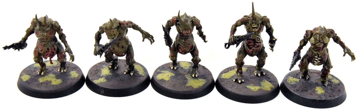 MAGGOTKIN OF NURGLE 10 Plaguebearers #1 WELL PAINTED Sigmar