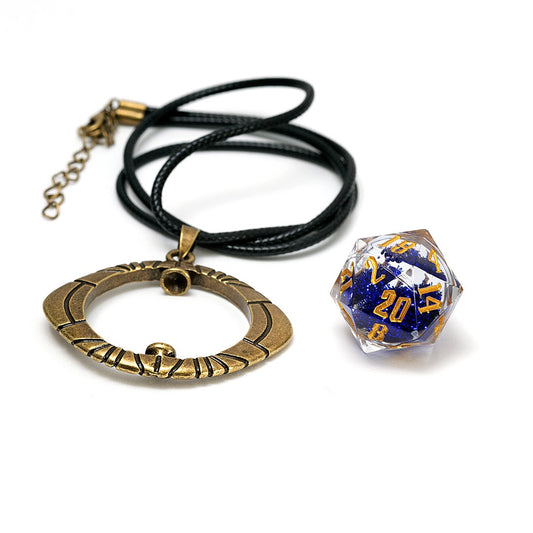 Sirius Dice Eye Of Ra D20 Necklace