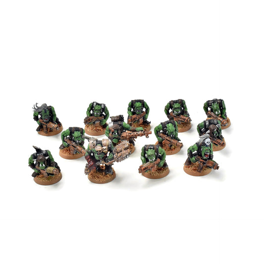 ORKS 12 Shoota Boyz With Nob #15 WELL PAINTED 40K