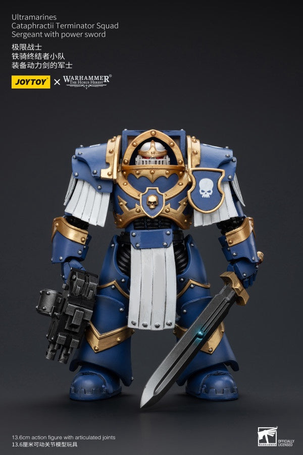 Cataphractii Terminator Squad Sergeant with Power Sword Ultramarines Joy Toy