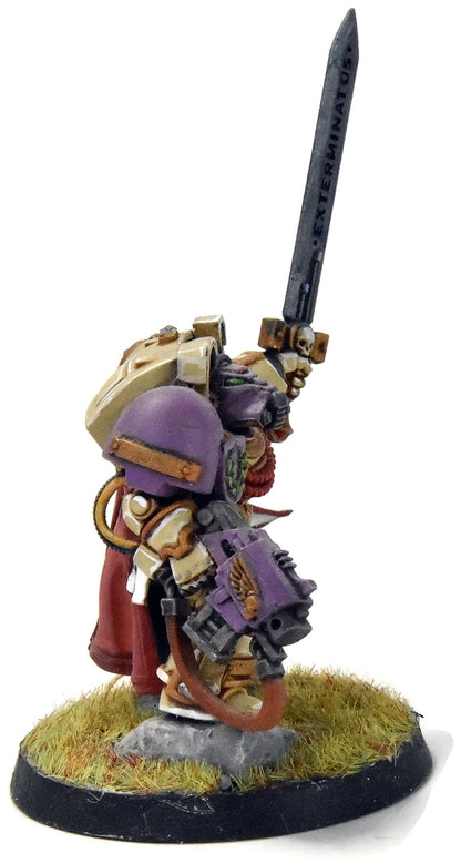 SPACE MARINES Terminator Captain #1 WELL PAINTED Warhammer 40K