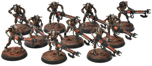 NECRONS 10 Warriors #4 WELL PAINTED Warhammer 40K 6761