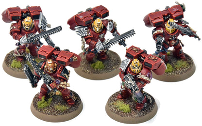 BLOOD ANGELS 5 Vanguard Veteran Squad #16 PRO PAINTED Warhammer 40K