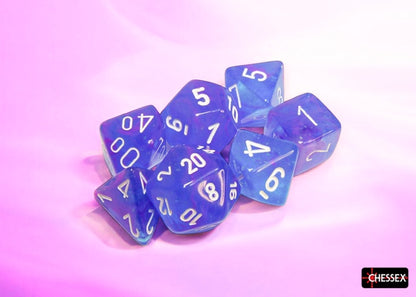 Nebula 7-die Set Aura/white Luminary