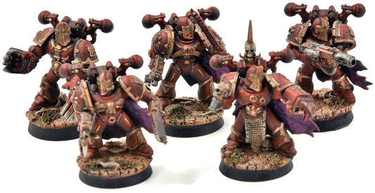 CHAOS SPACE MARINES 5 Fallen #1 PRO PAINTED  Warhammer 40K
