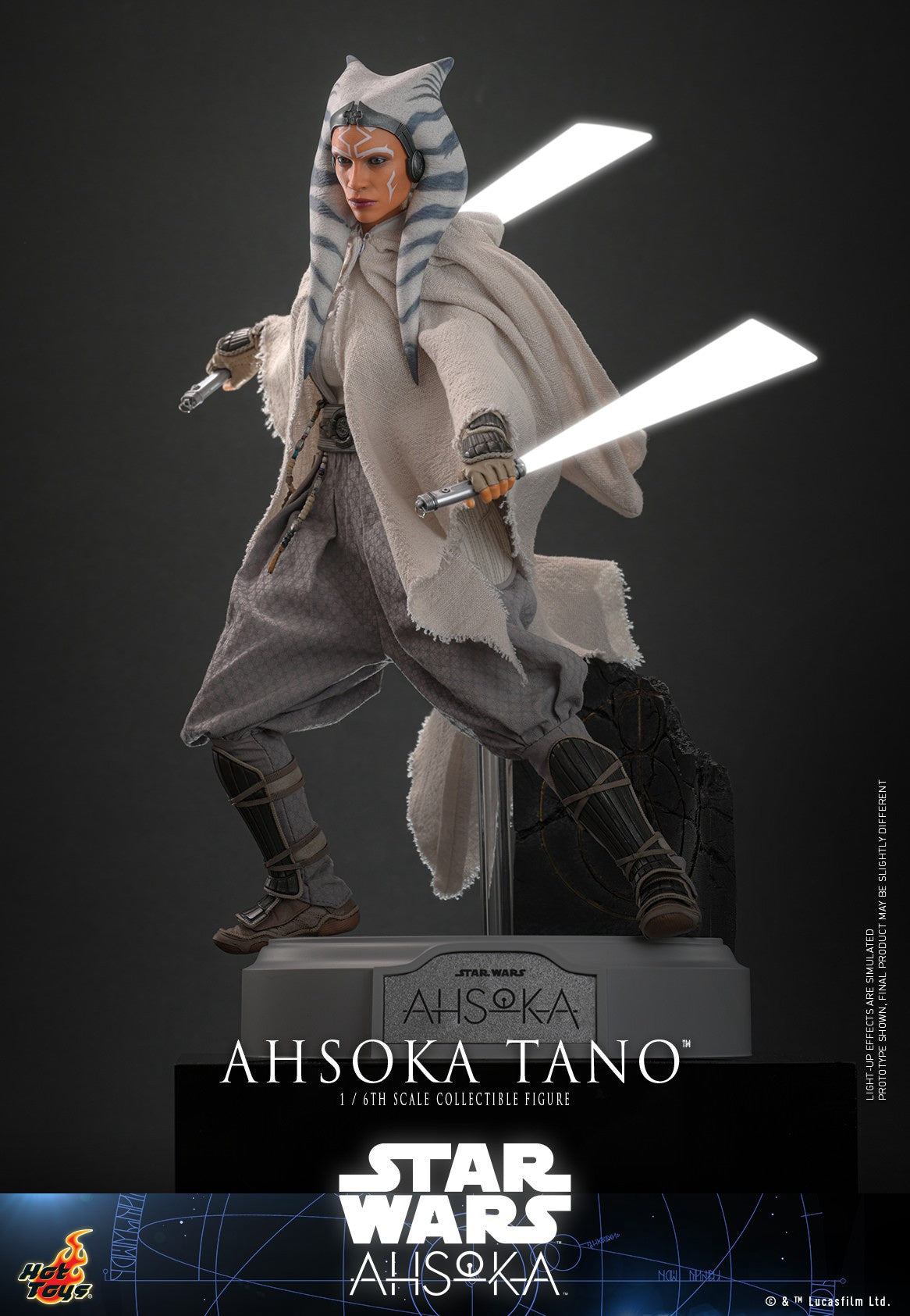 Figurine Ahsoka Tano à l'échelle 1/6 par Hot Toys
