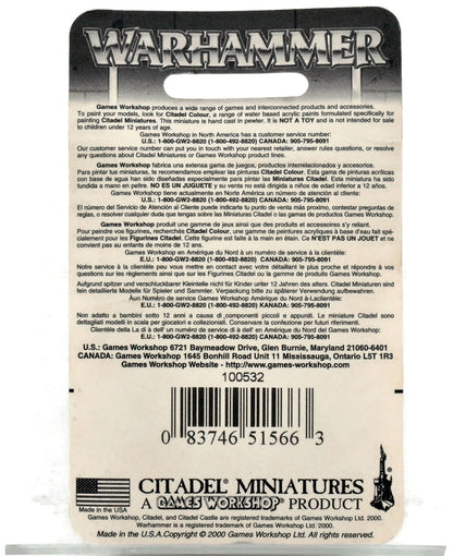 BRETONNIA Knight Hero On Foot #1 METAL Warhammer Fantasy Blister