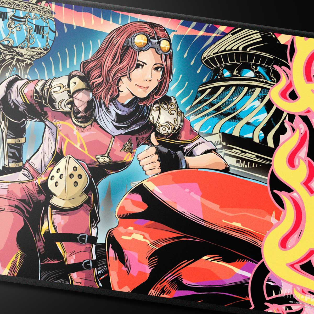 Ultra Pro Playmat MTG 2025 Multiplanar Race Set Black Stitched Variant Art Pw