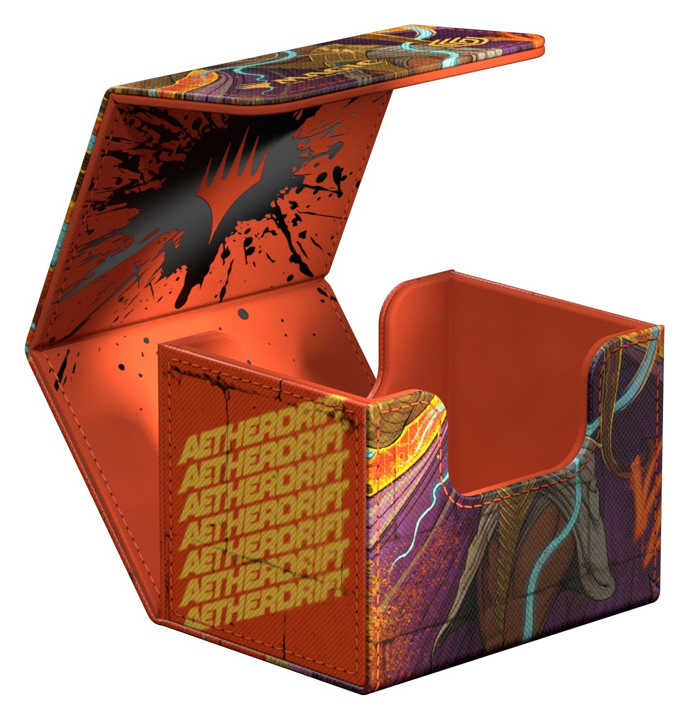 Étui de rangement Ultimate Guard Sidewinder pour plus de 100 cartes Xenoskin MTG Aetherdrift V3