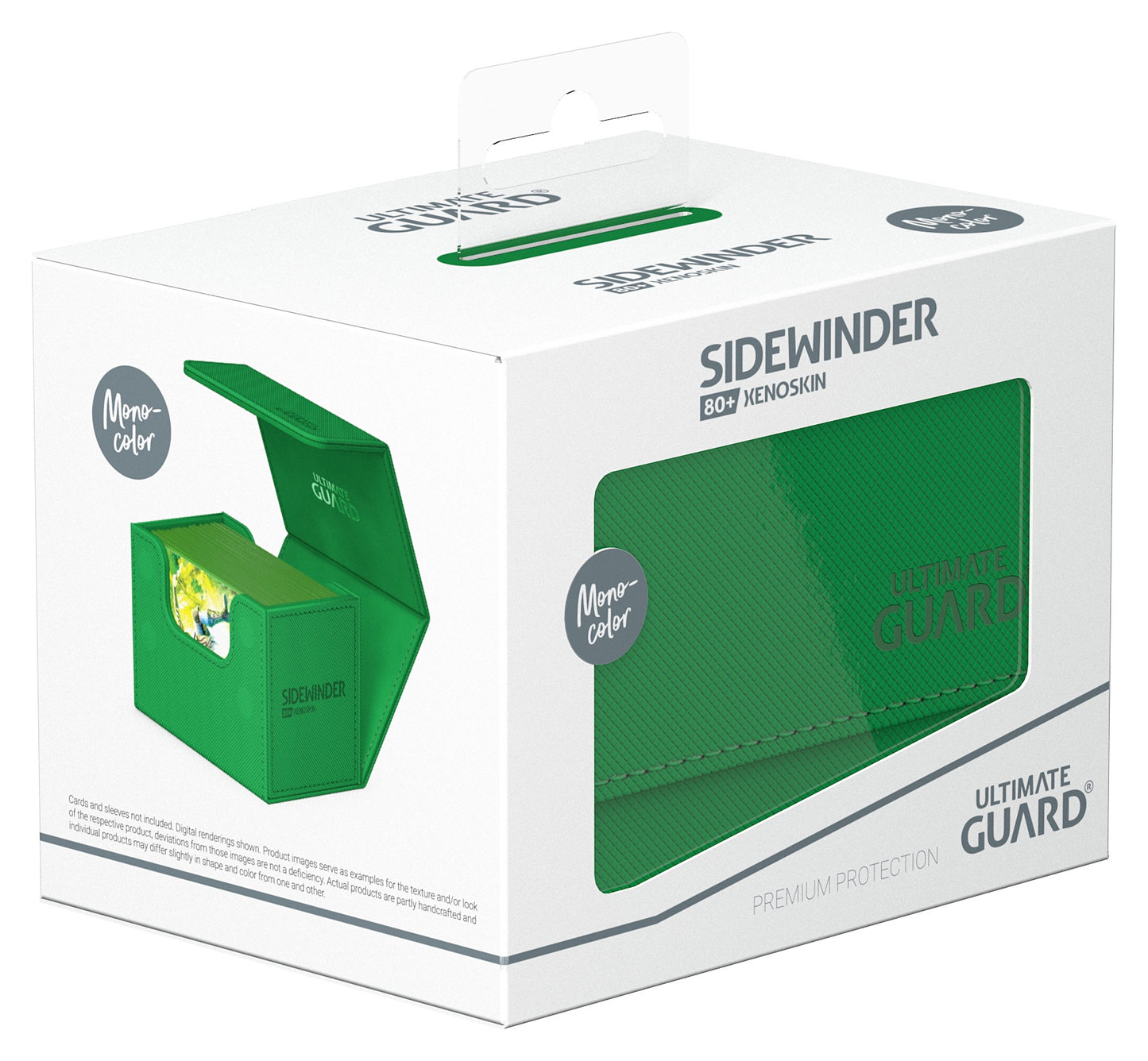 Ultimate Guard Deck Case Sidewinder 80+ Monocolor Green