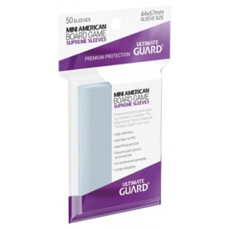 Ultimate Guard Sleeves Supreme Bg Cards Mini American 50Ct