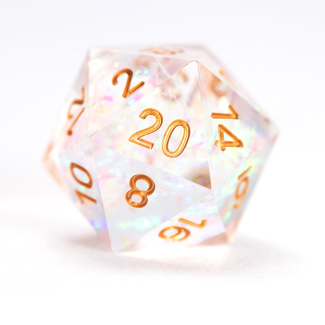 Sirius Dice Sharp-edged Crystal Fairy 7-die Set