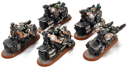 SPACE MARINES 5 Bikers #1 PRO PAINTED Warhammer 40K