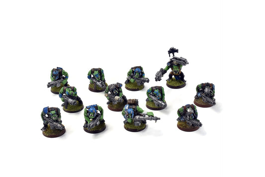 ORKS 12 Orks Boyz #4 WELL PAINTED 40K