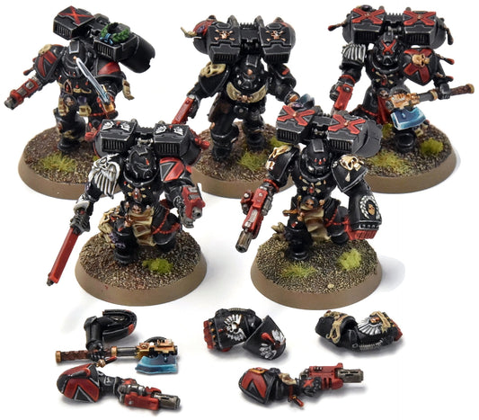 BLOOD ANGELS 5 Death Company With Jump Pack #18 Some Metal Parts PRO PAINTED 40K
